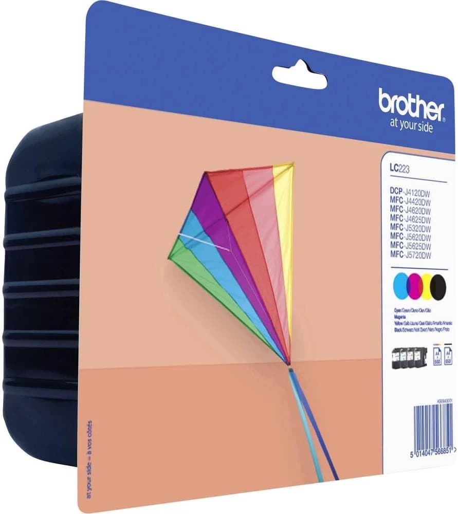 Brother Inkjet Cartridges, LC-223, C/M/Y/BK