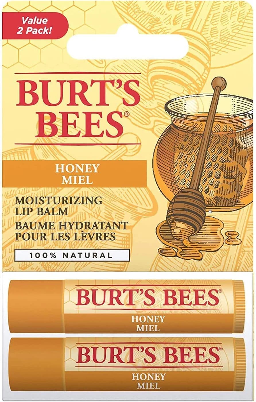Burt's Bees Lip Balm, Honey, 2x4.25g